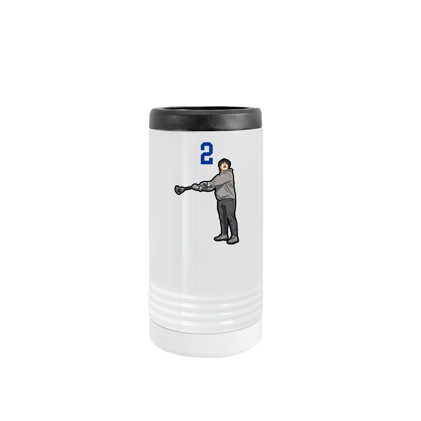 Slim Beverage Holder — Number Top in White