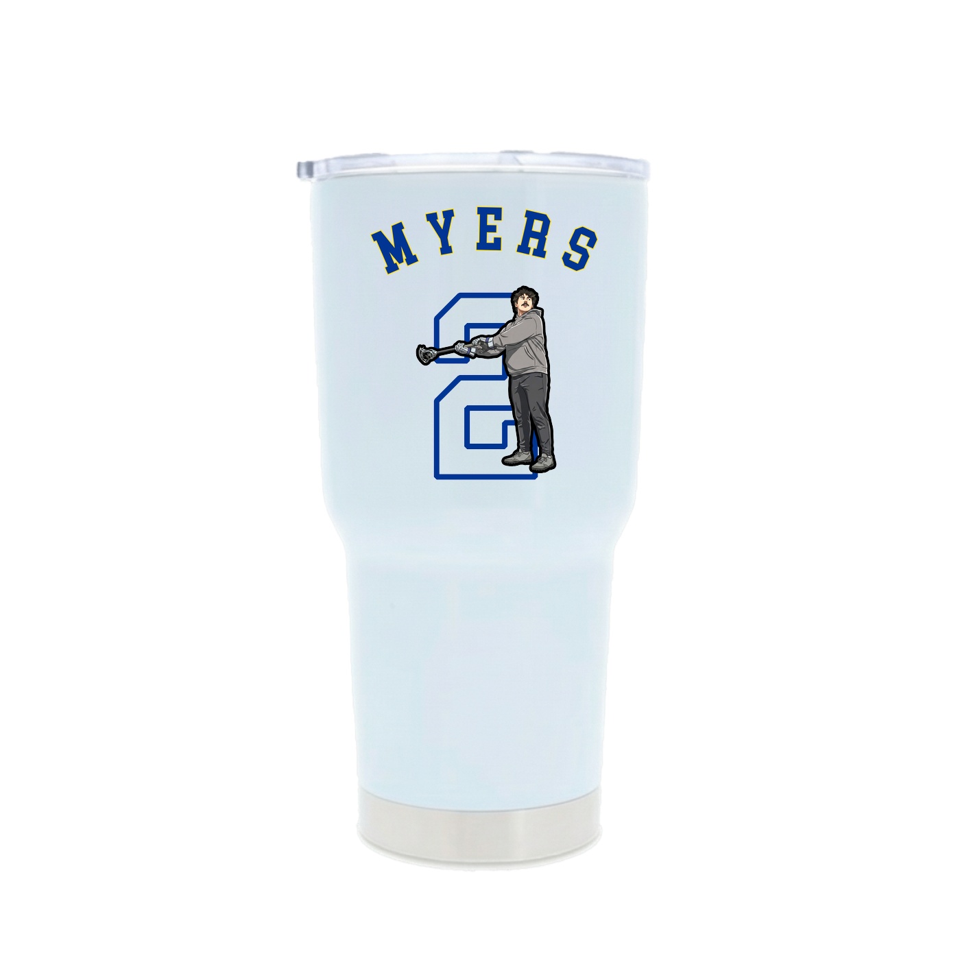 30oz Stainless Steel Tumbler — Shirsey Arch in White