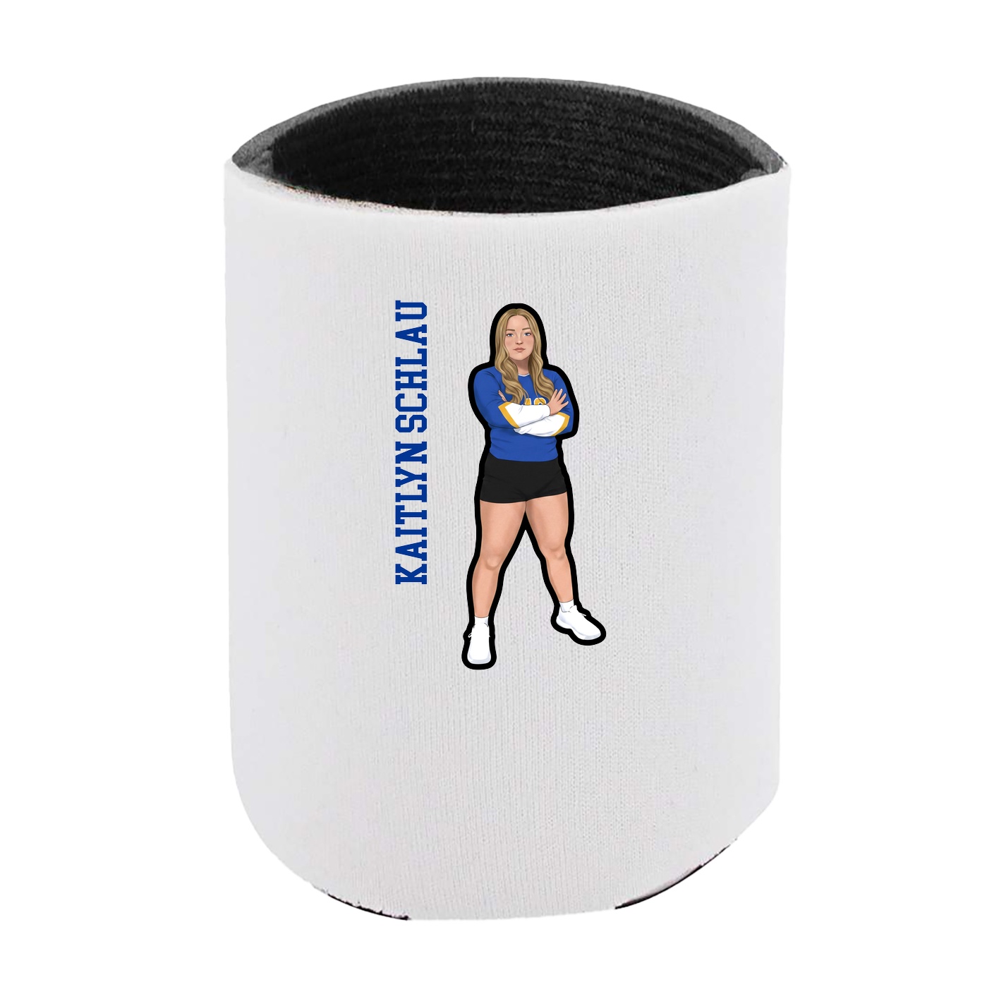 Can Holder — Name Vertical in White