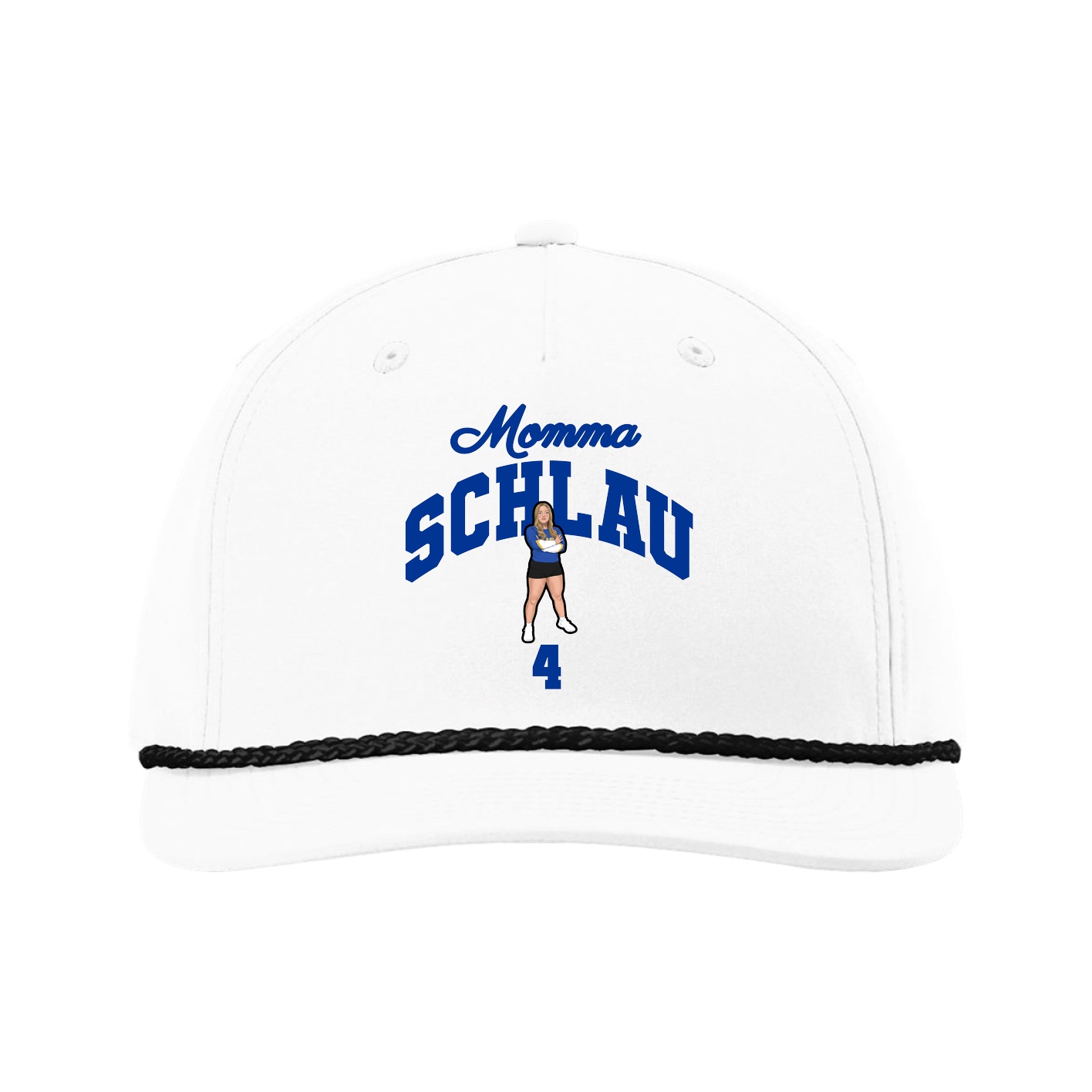 Five-Panel Classic Rope Cap — Mothers Day Arch in White