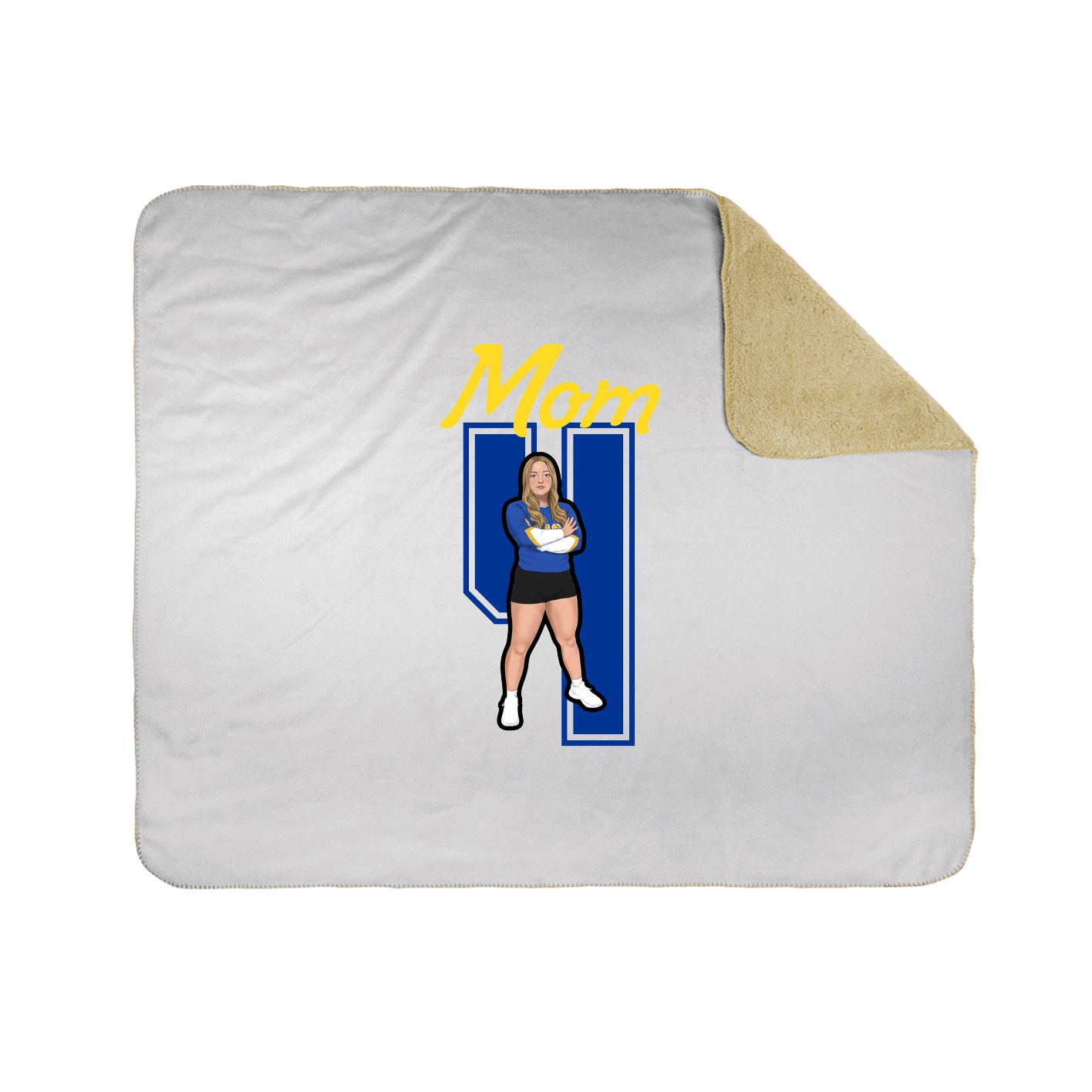 Throw Blanket — Mothers Day Shirsey in White