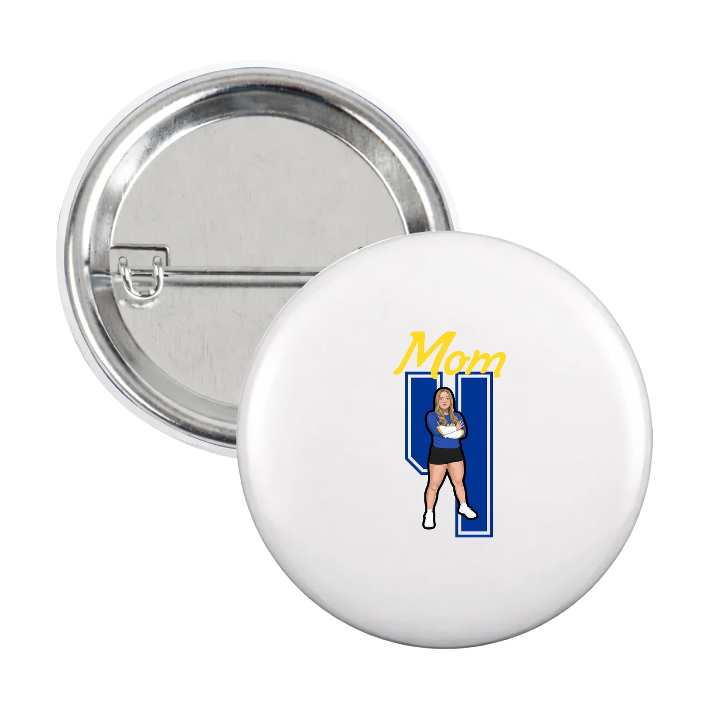 Game Day Button — Mothers Day Shirsey in White