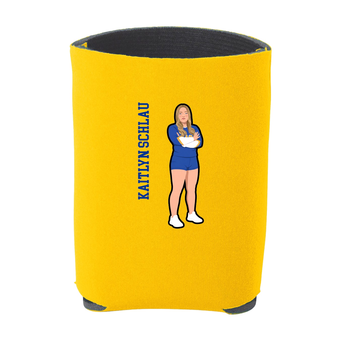 Can Holder — Name Vertical in Yellow