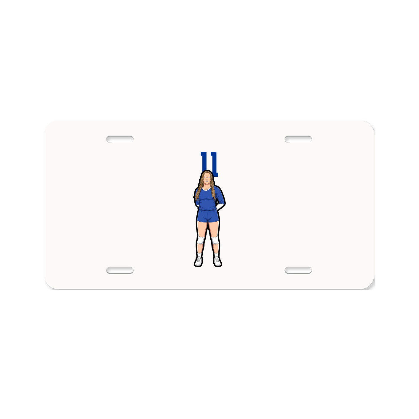 License Plate — Number Top in Classic