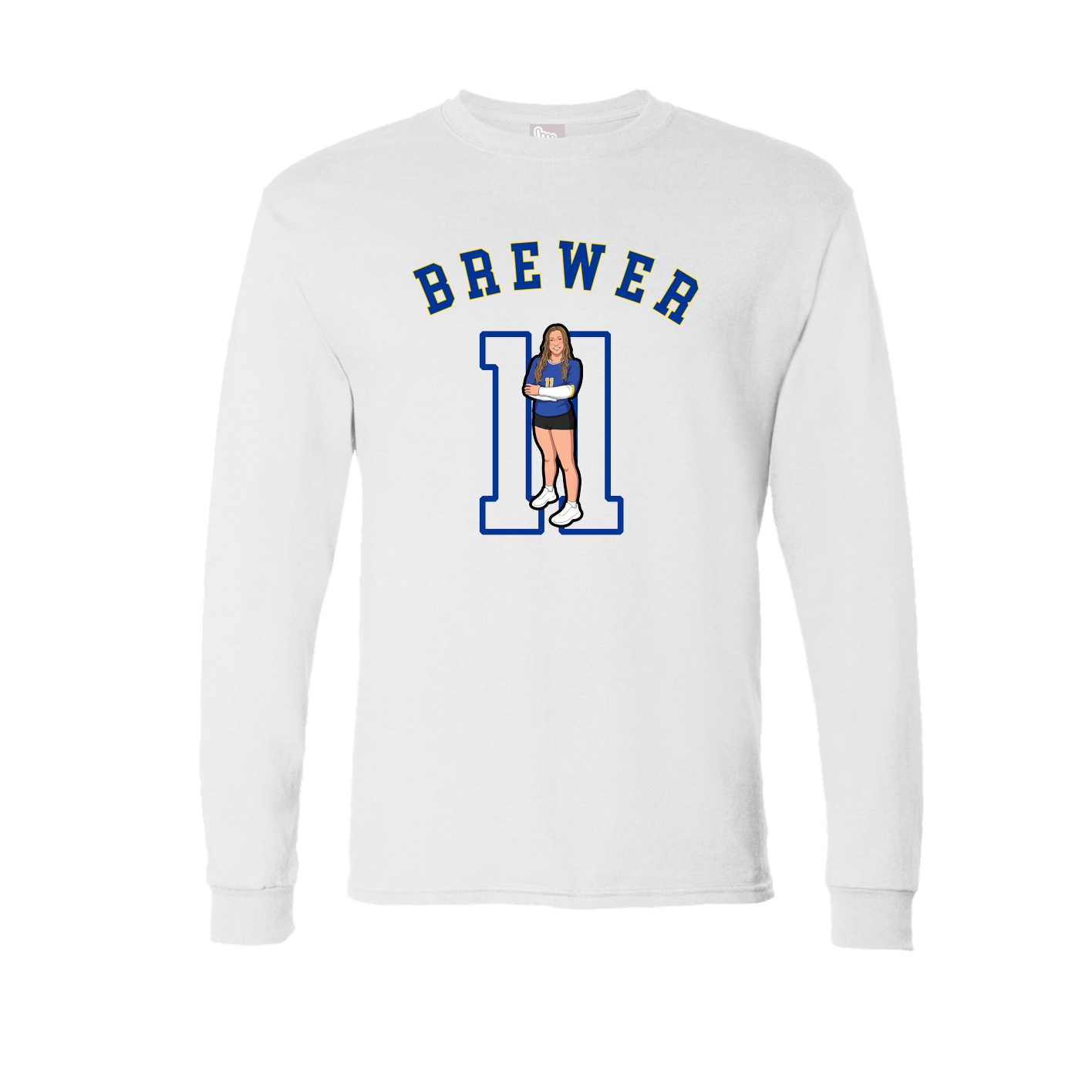 Long Sleeve Tee — Shirsey Arch in White