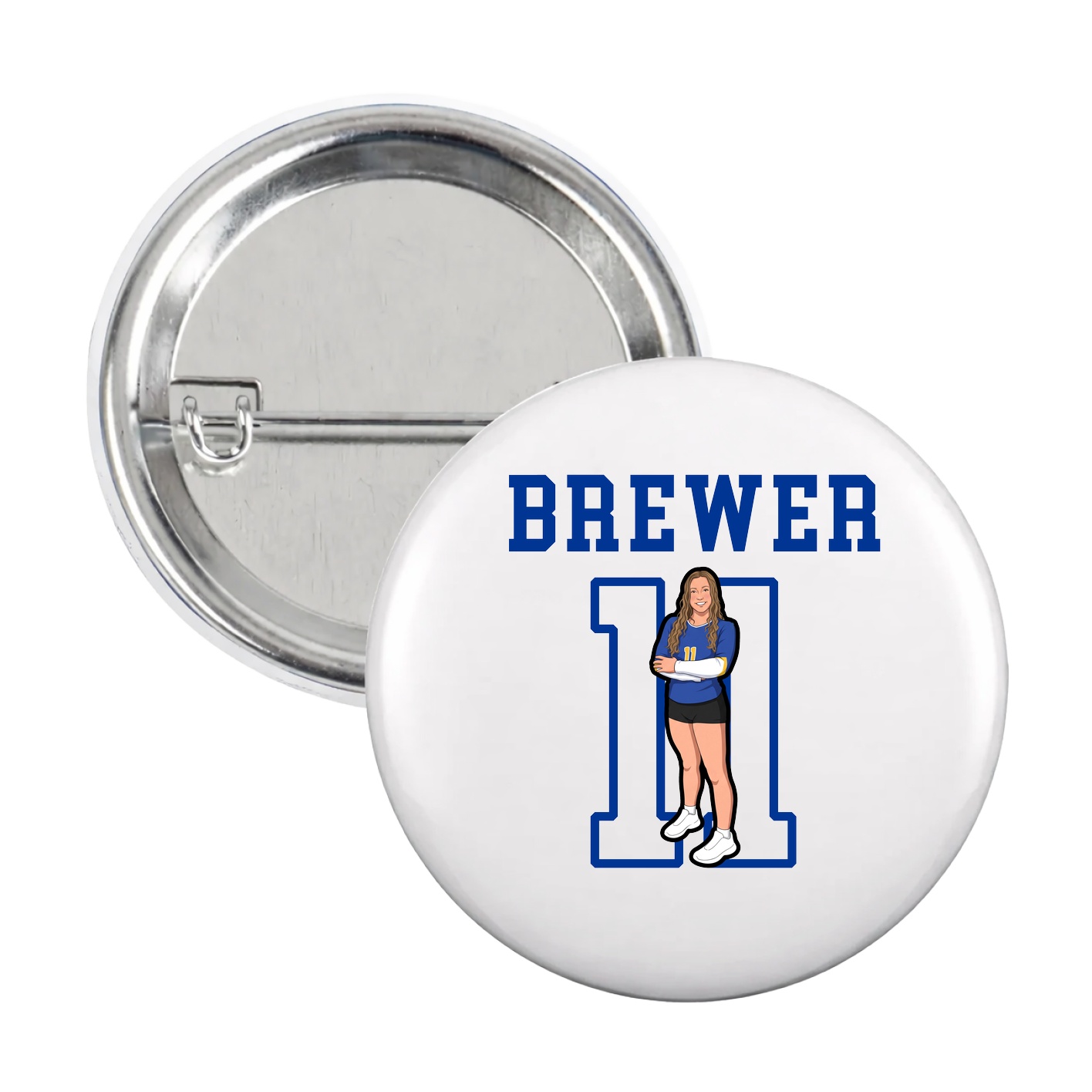 Game Day Button — Shirsey in White