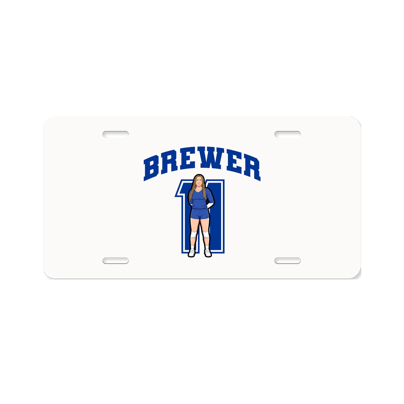 License Plate — Number in Classic