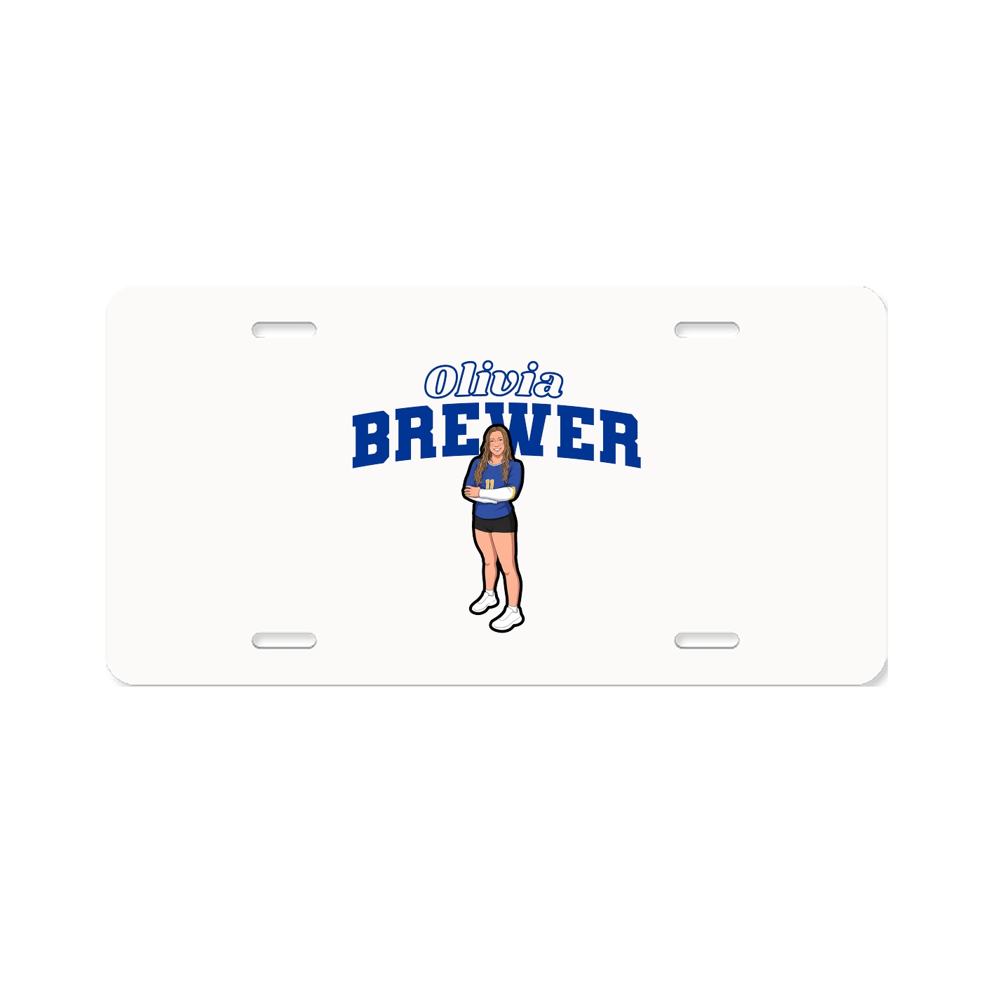 License Plate — Name Arch in Classic
