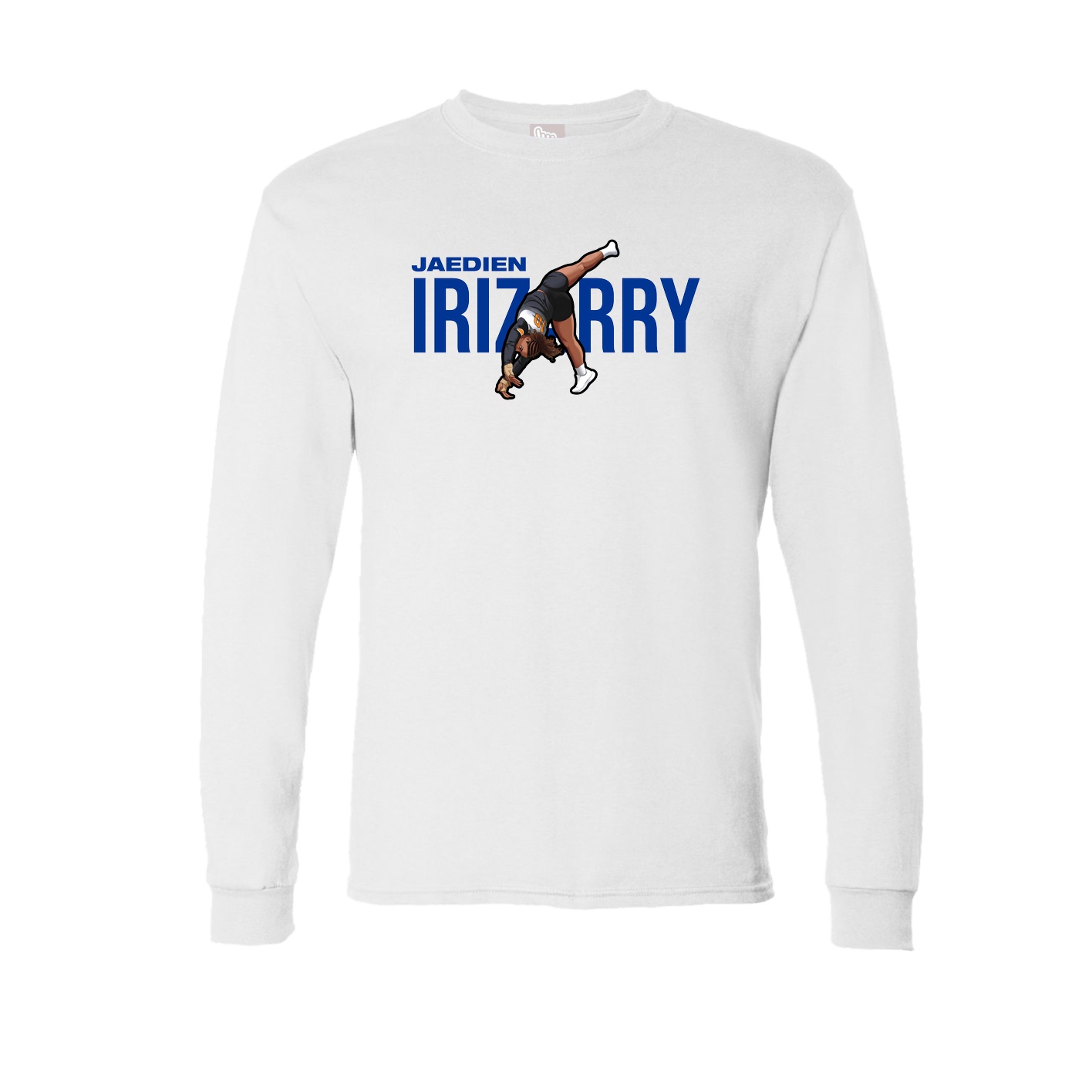 Long Sleeve Tee — Player Name in White