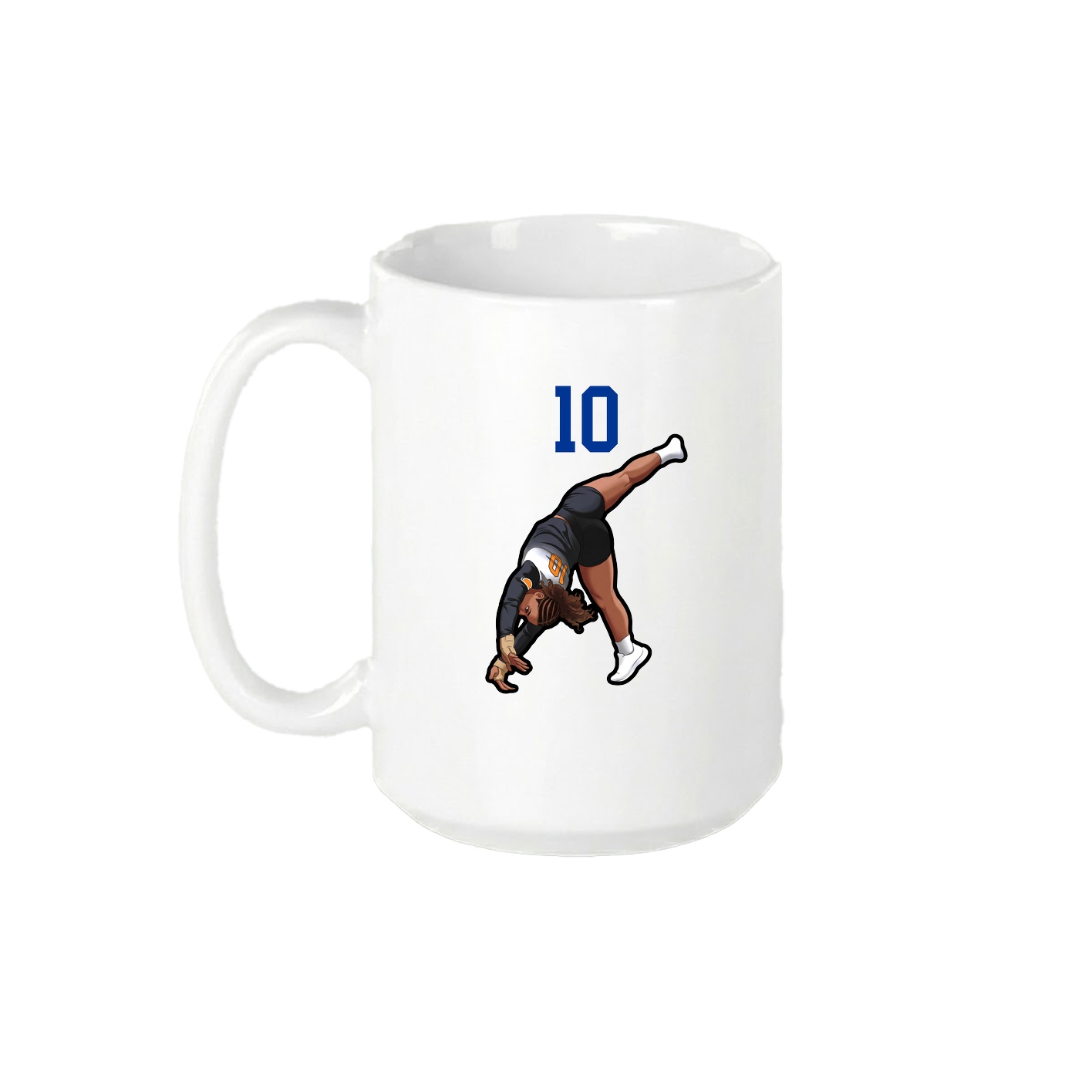 15oz Coffee Mug — Number Top in White