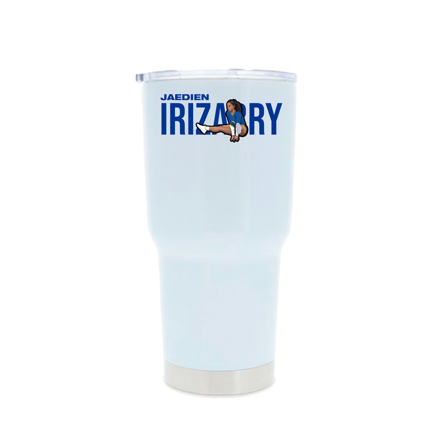 30oz Stainless Steel Tumbler — Player Name in White