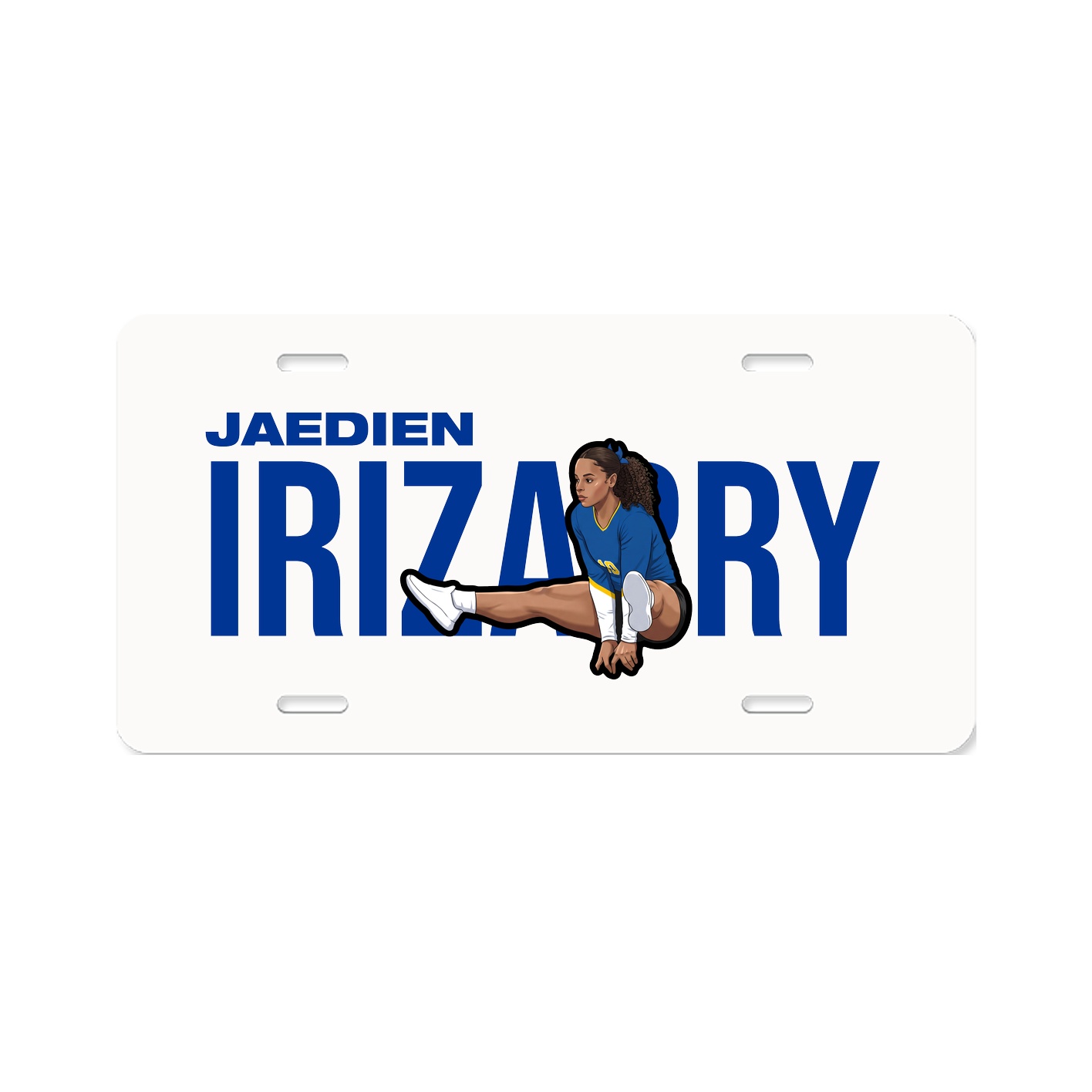 License Plate — Player Name in Classic