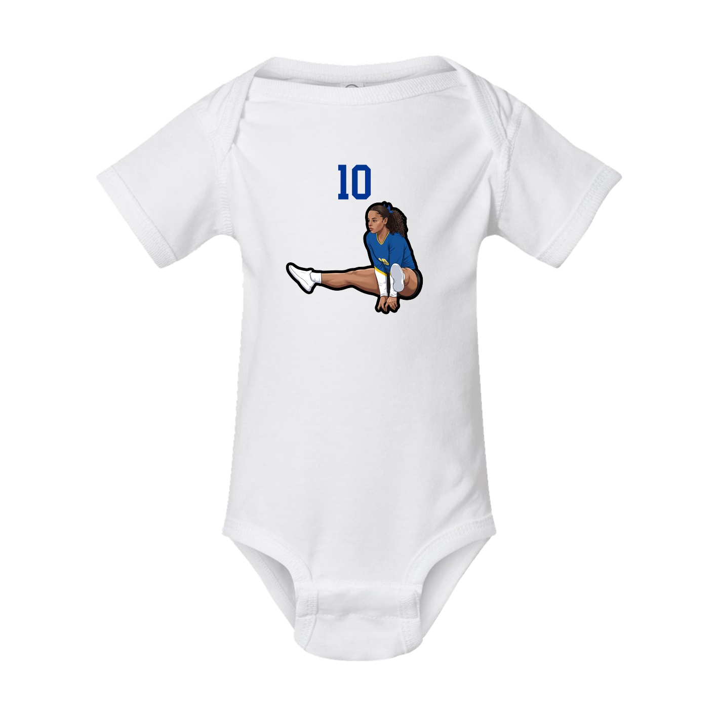 Baby Onesie — Number Top in White