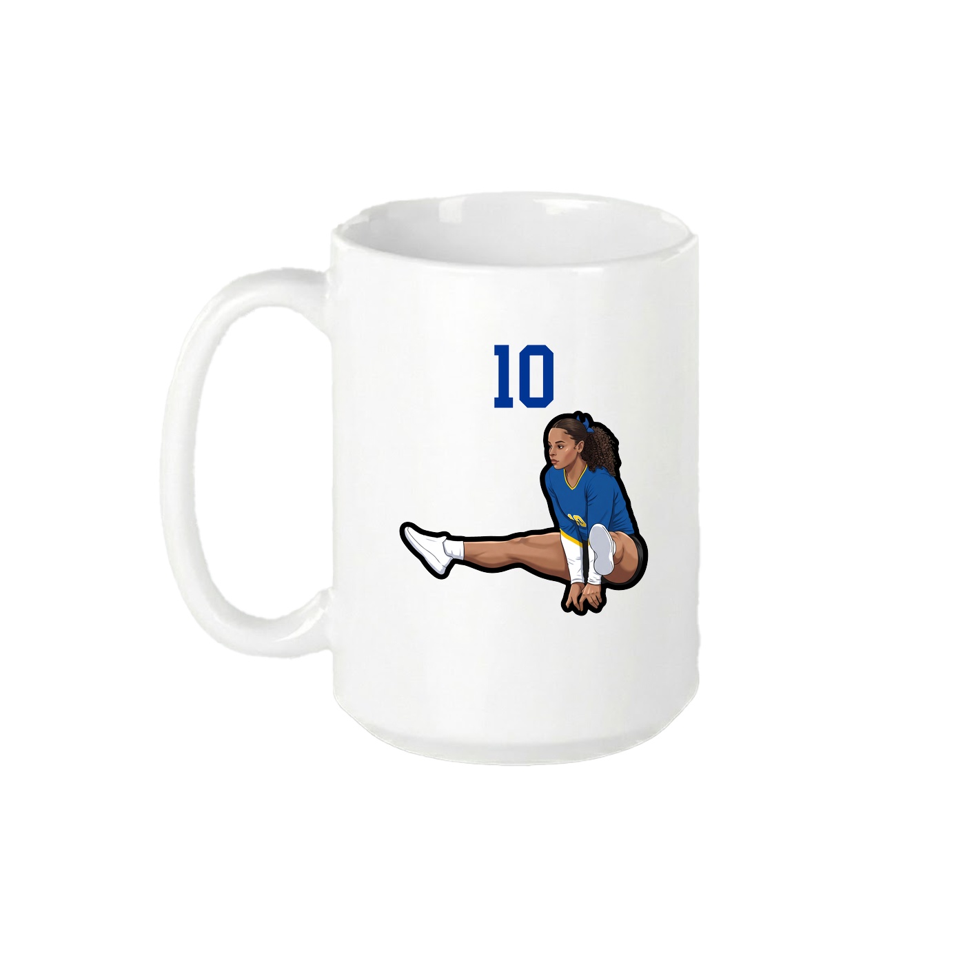 15oz Coffee Mug — Number Top in White