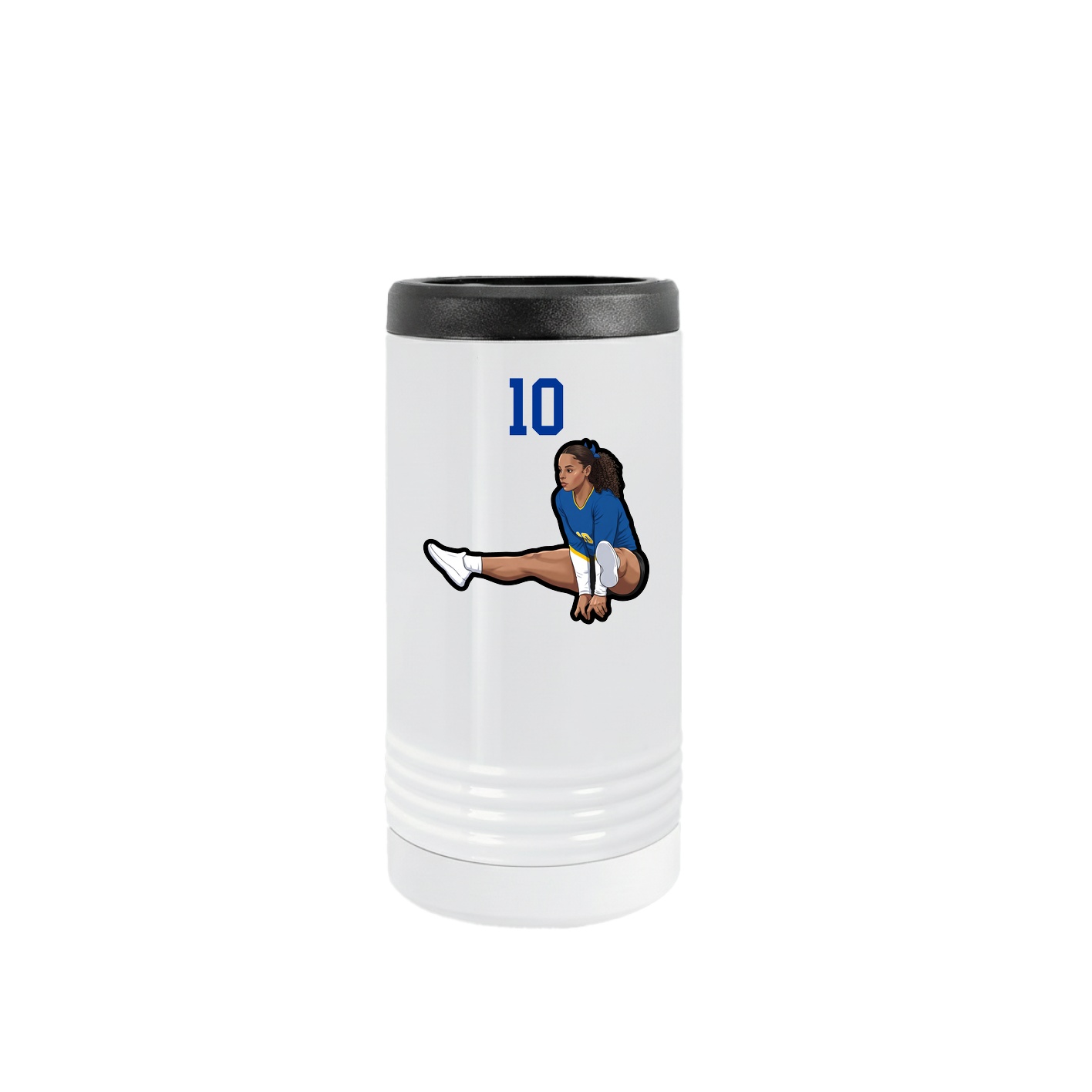 Slim Beverage Holder — Number Top in White