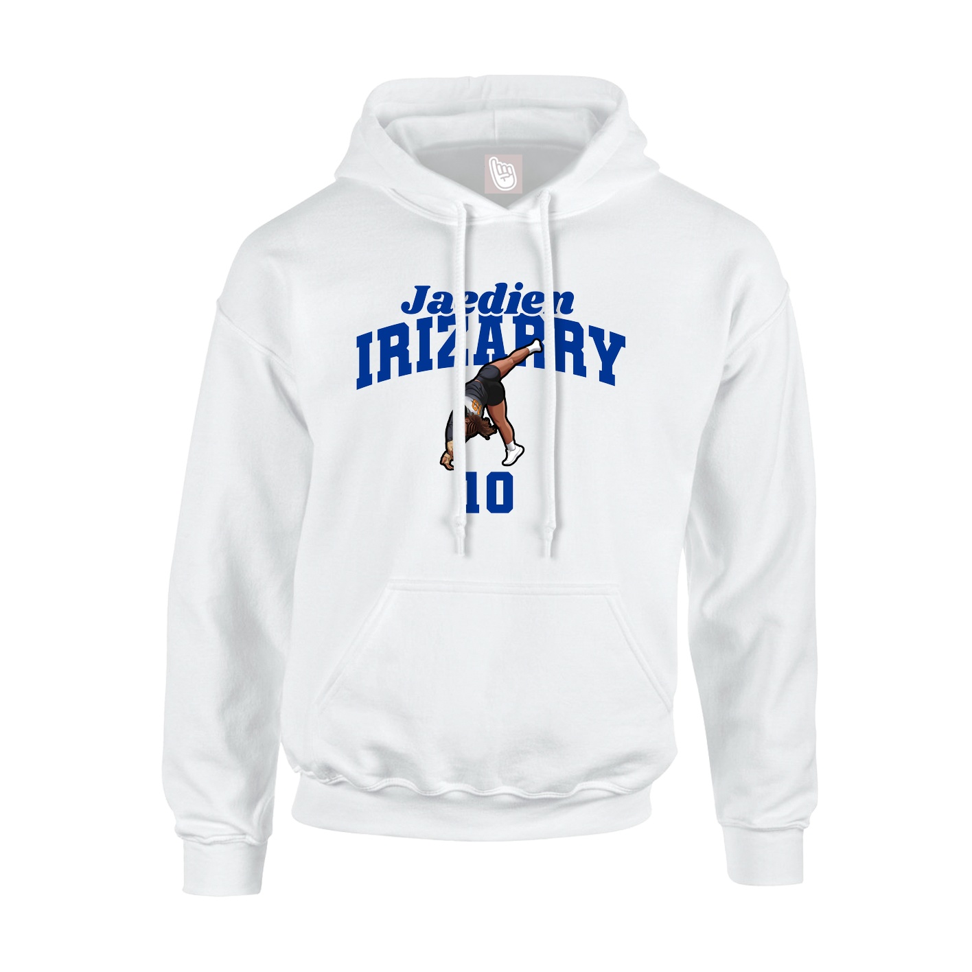 Hoodie — Signature Arch in White