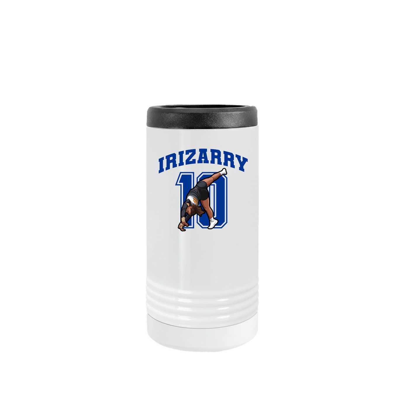 Slim Beverage Holder — Number in White
