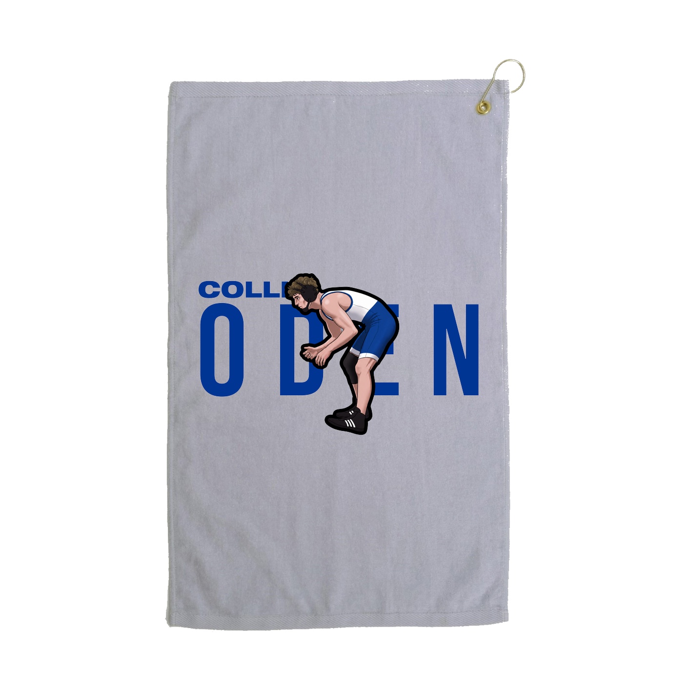 Golf Towel — Player Name in Grey