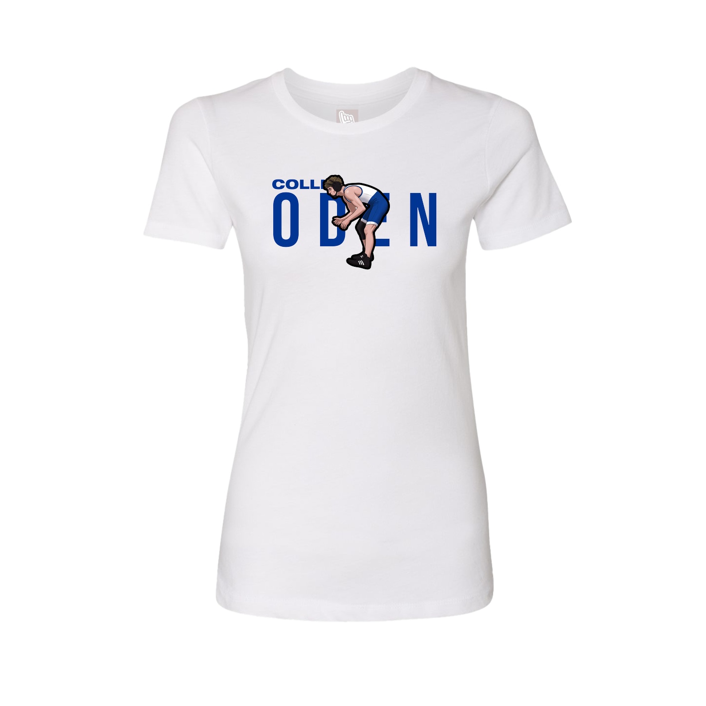 Fitted Women's Tee — Player Name in White