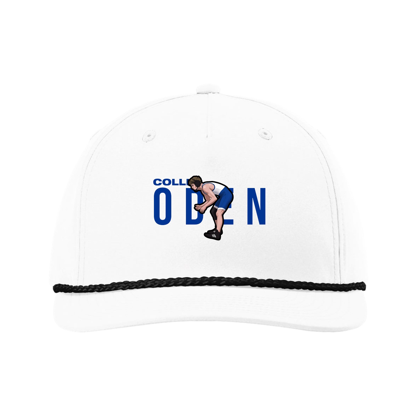 Five-Panel Classic Rope Cap — Player Name in White
