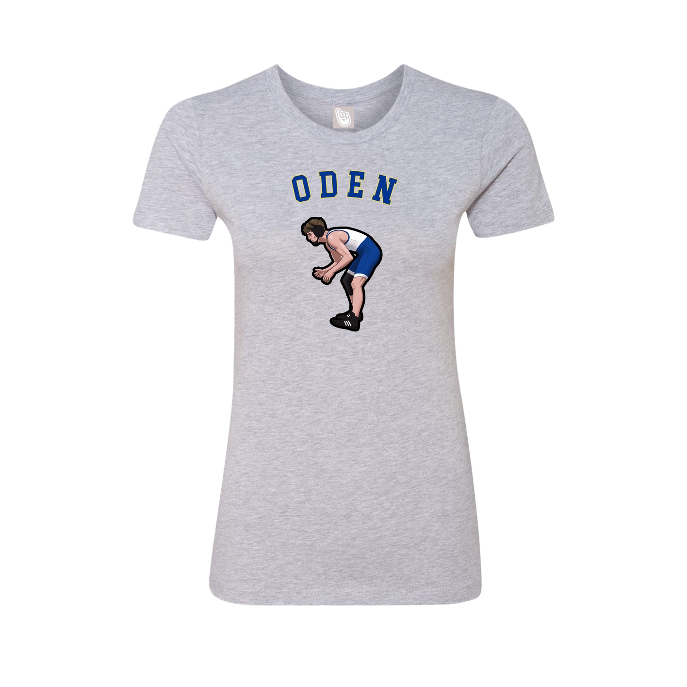 Fitted Women's Tee — Shirsey Arch in Grey