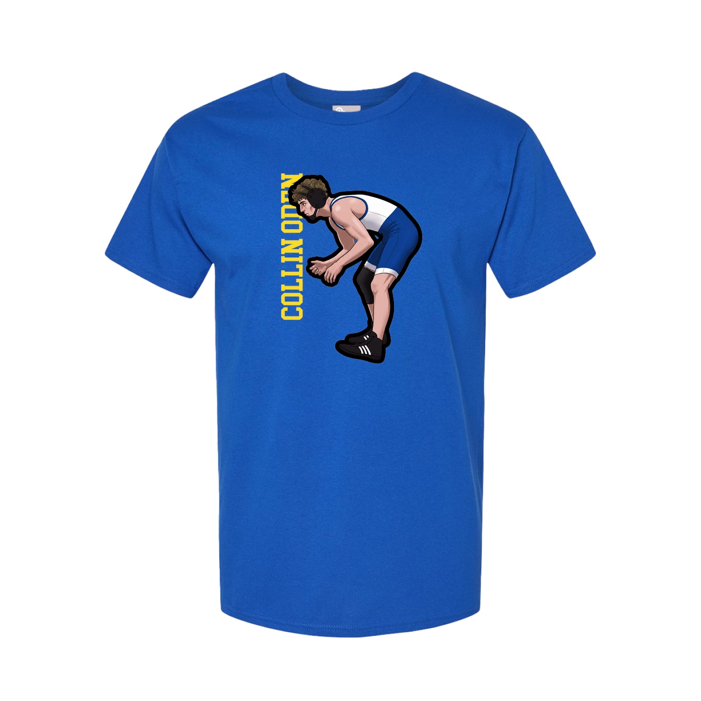 Tee — Name Vertical in Royal