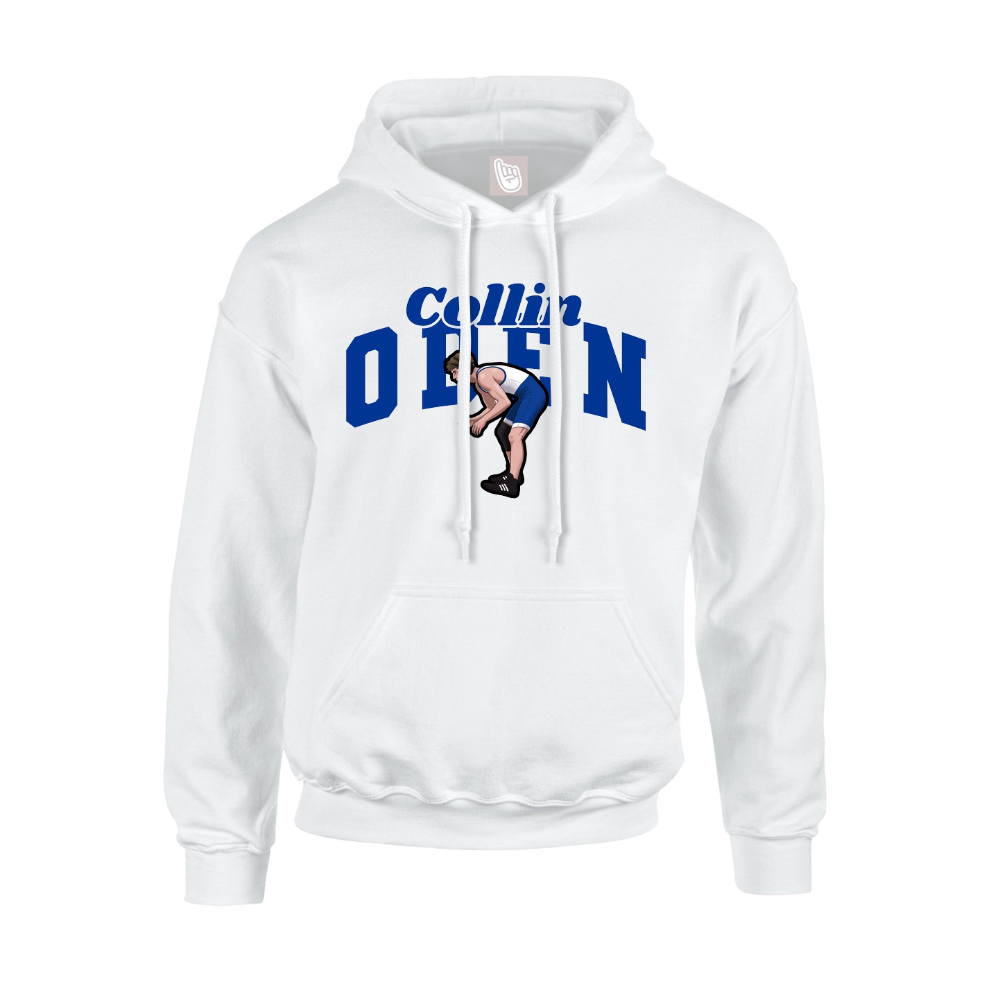 Hoodie — Signature Arch in White