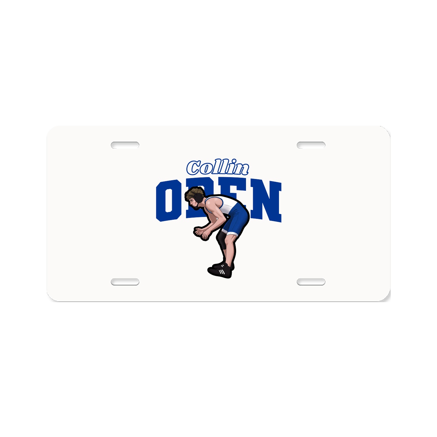 License Plate — Name Arch in Classic