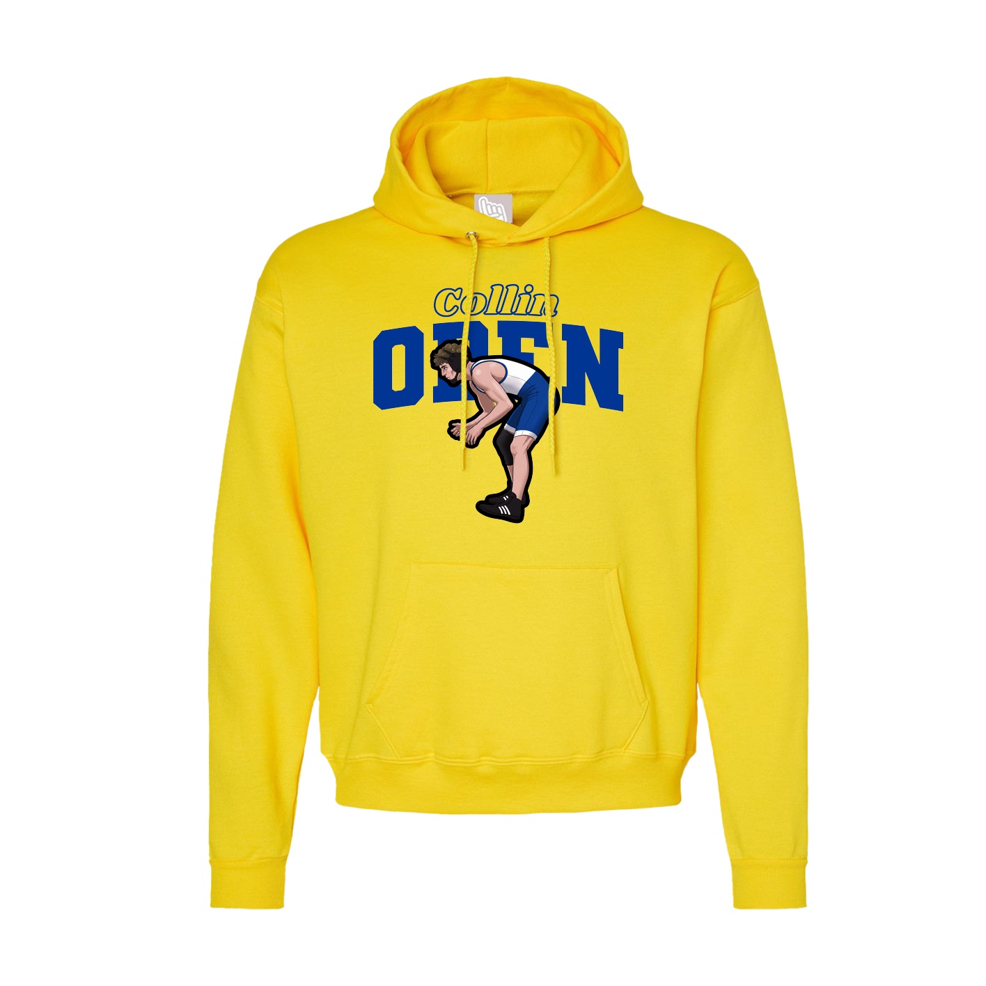 Hoodie — Name Arch in Yellow