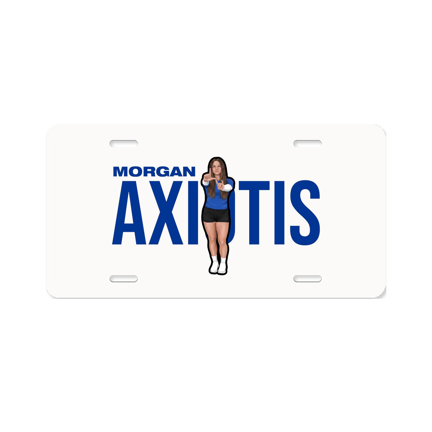 License Plate — Player Name in Classic