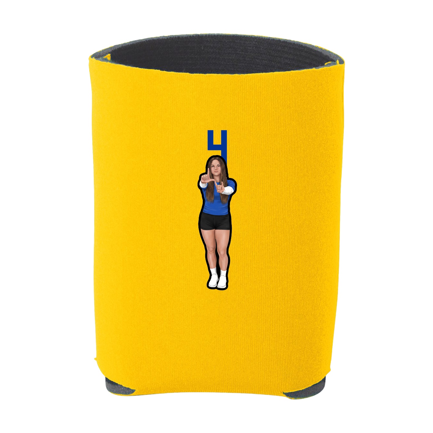 Can Holder — Number Top in Yellow
