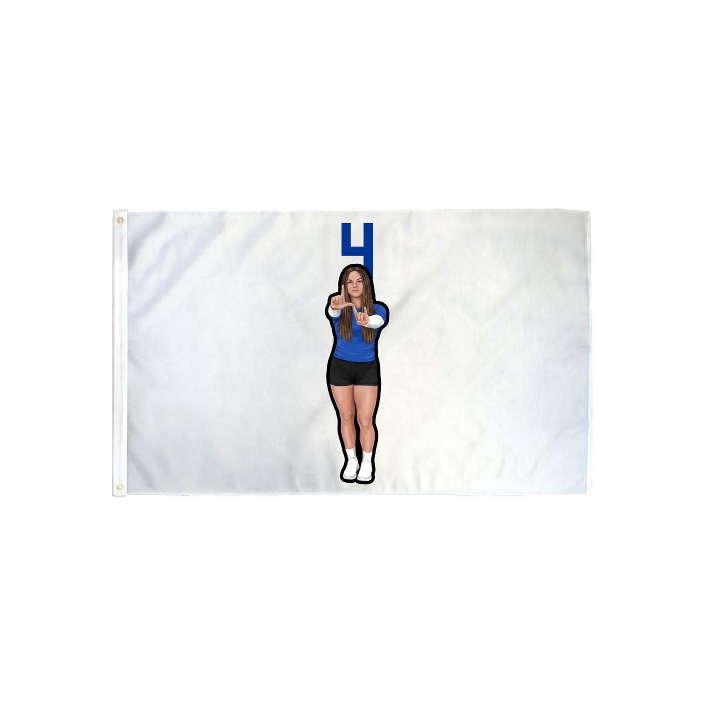 3x5 Flag — Number Top in Classic