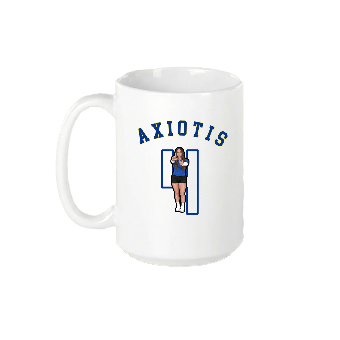 15oz Coffee Mug — Shirsey Arch in White