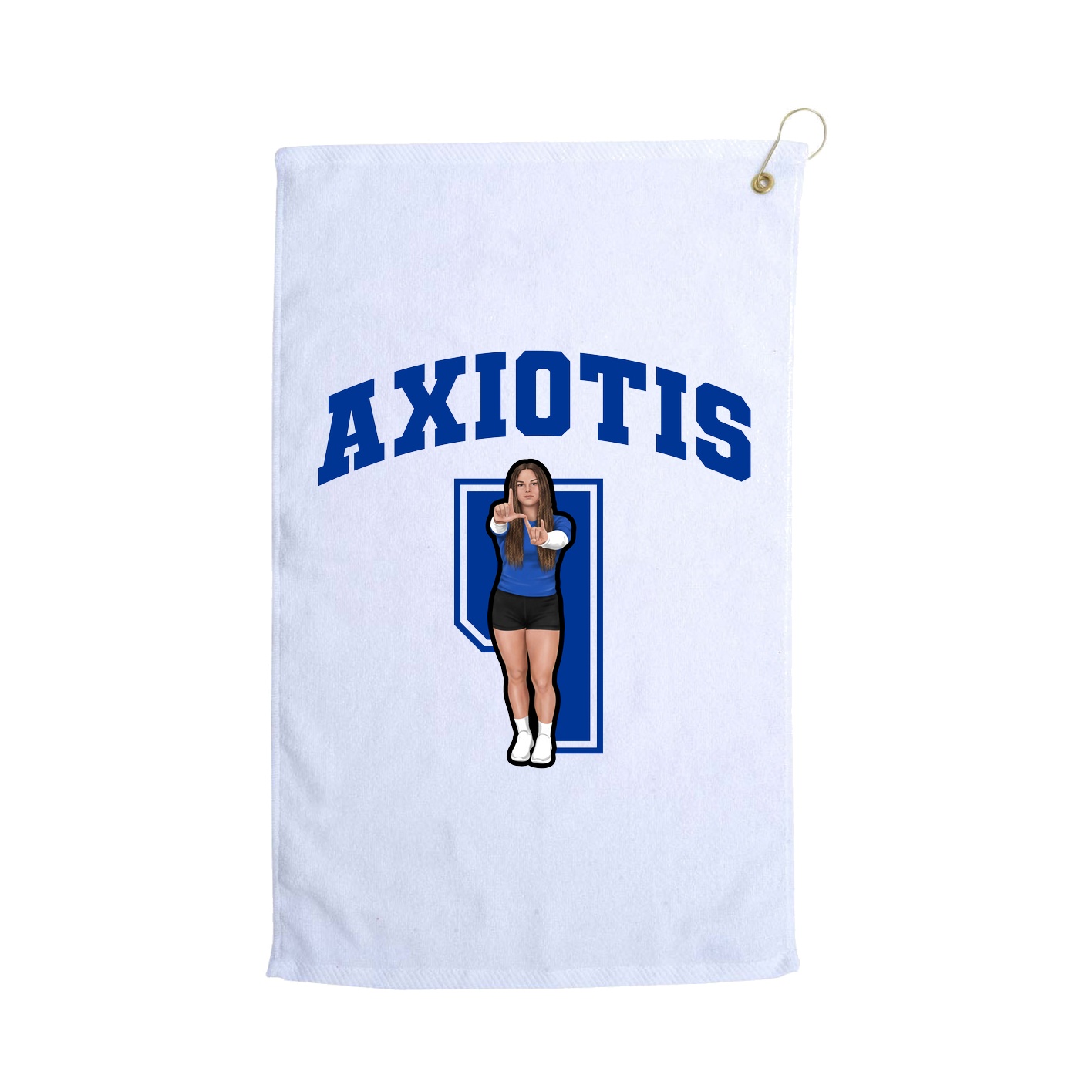 Golf Towel — Number in White