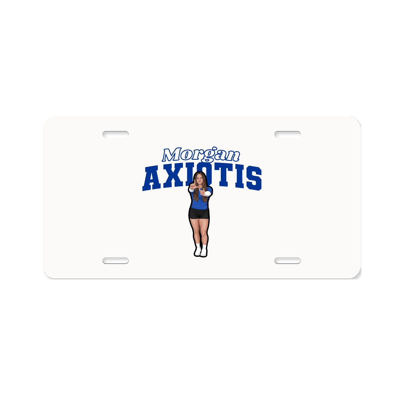 License Plate — Name Arch in Classic