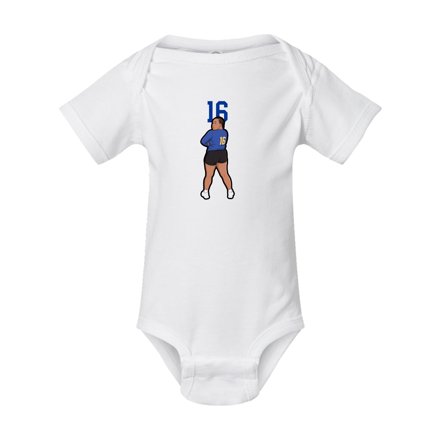 Baby Onesie — Number Top in White