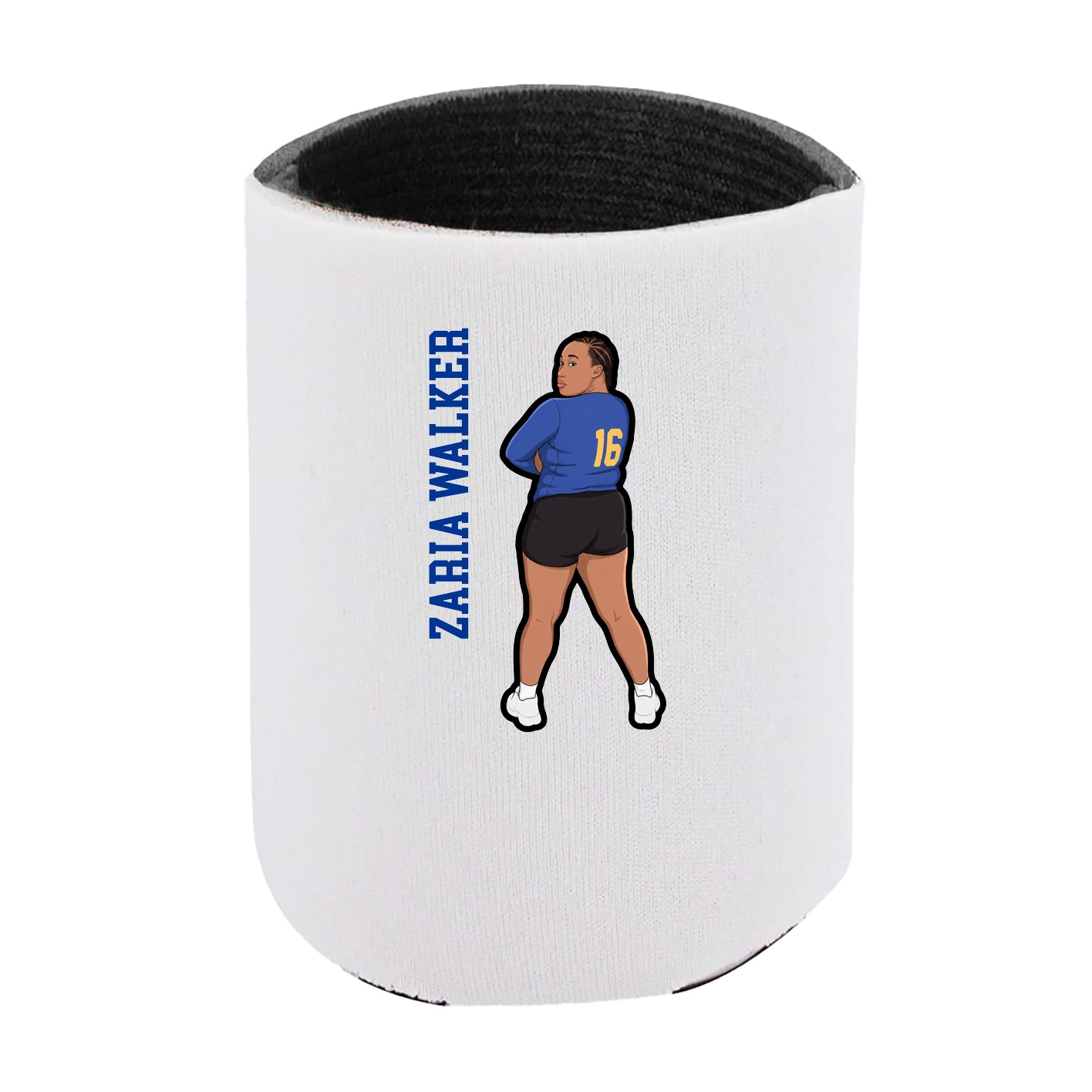 Can Holder — Name Vertical in White