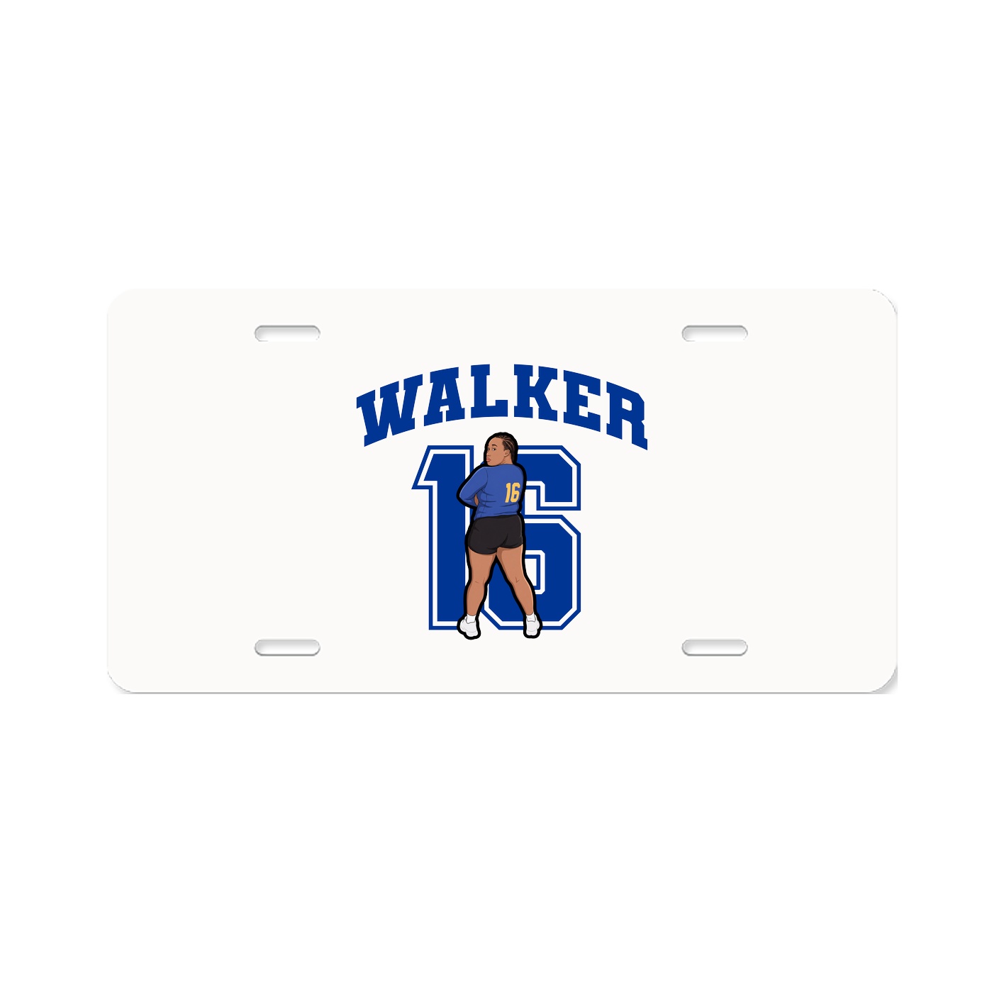 License Plate — Number in Classic