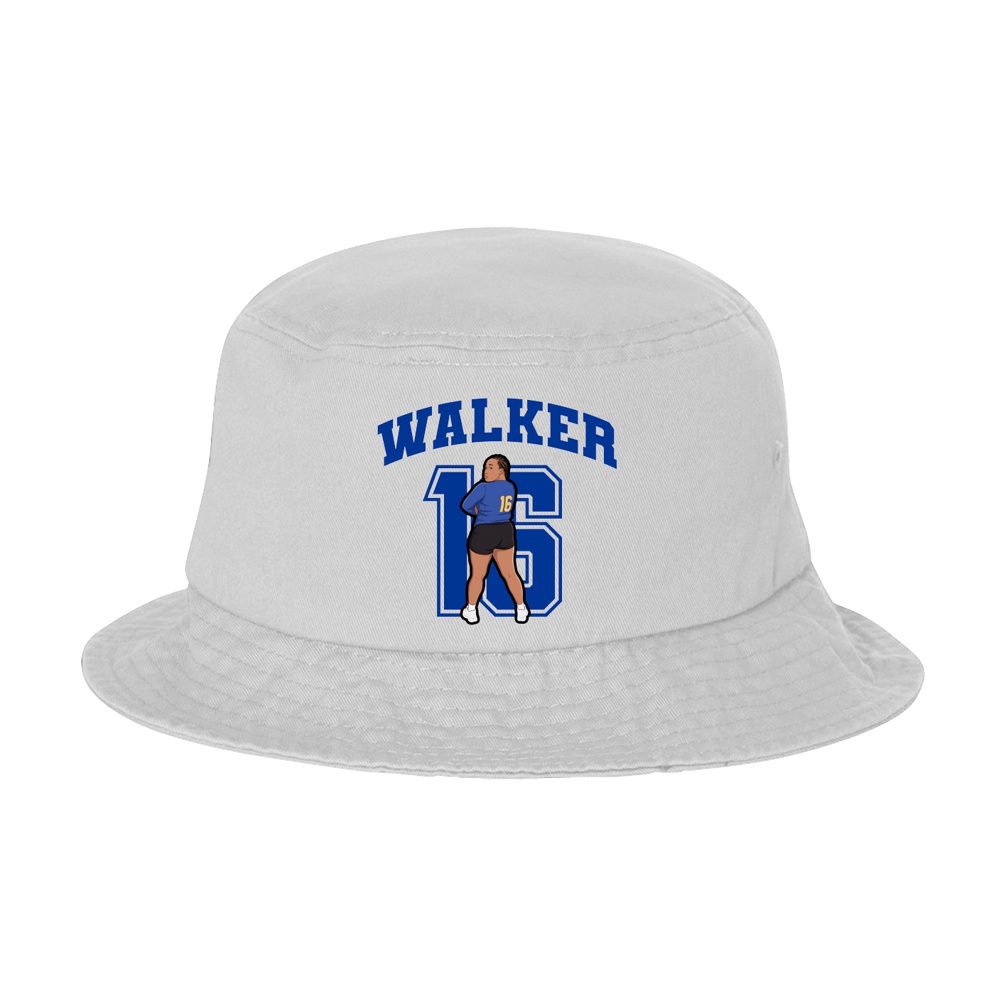 Bucket Cap — Number in White