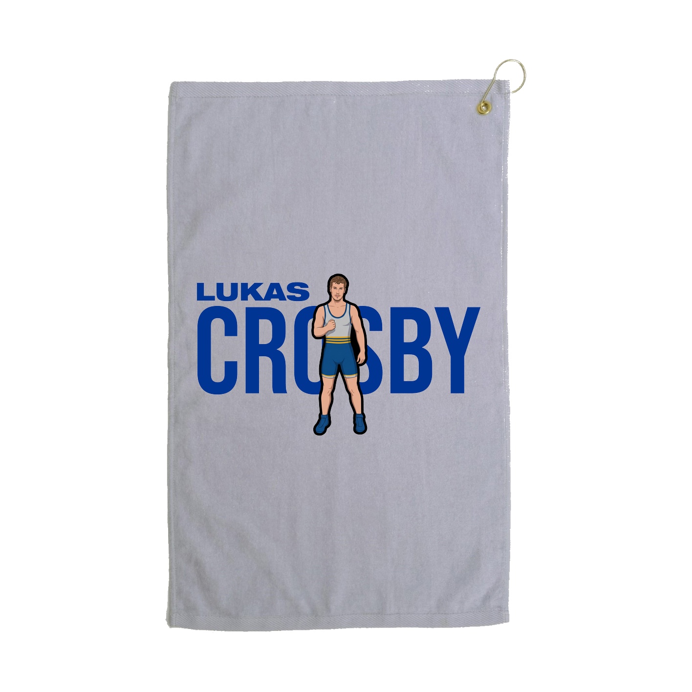 Golf Towel — Player Name in Grey