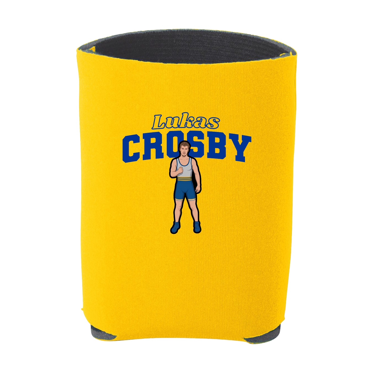 Can Holder — Name Arch in Yellow