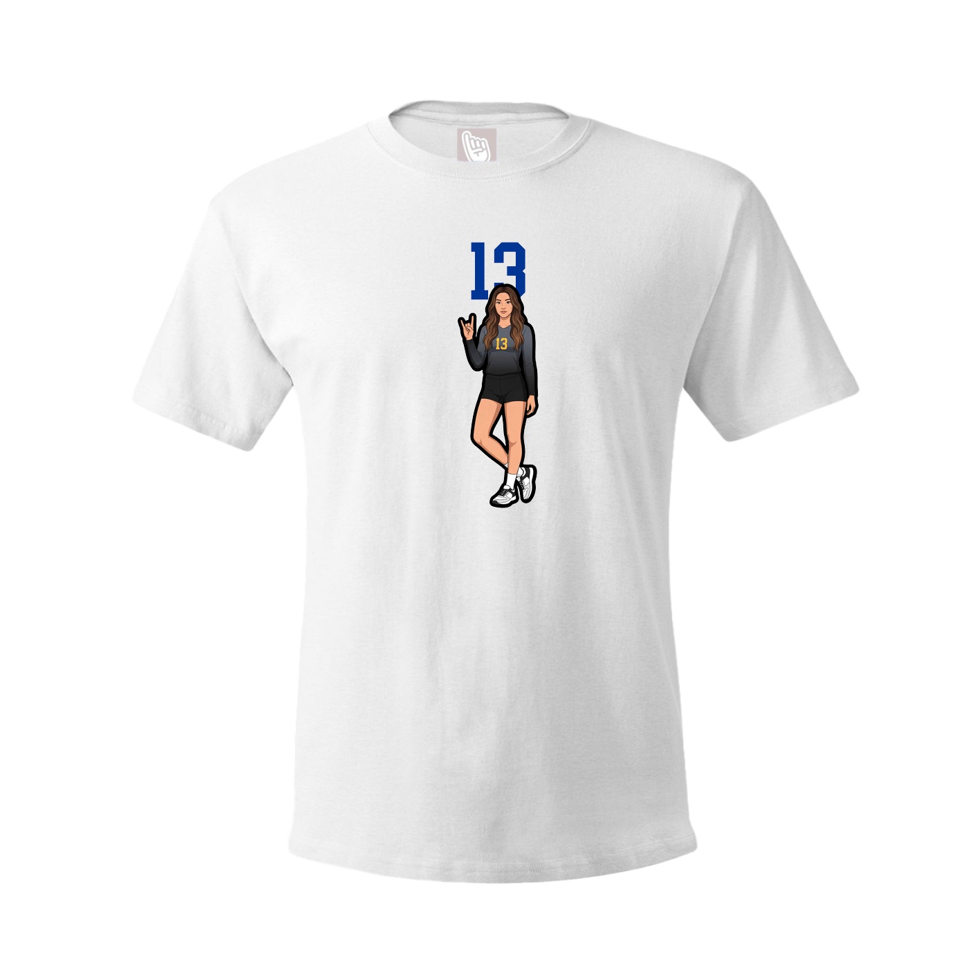 Tee — Number Top in White