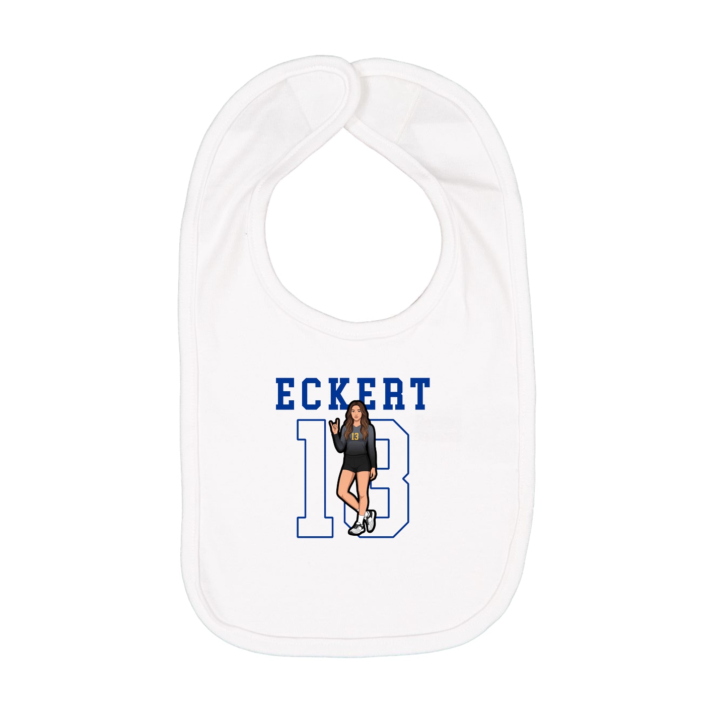 Infant Bib — Shirsey in White