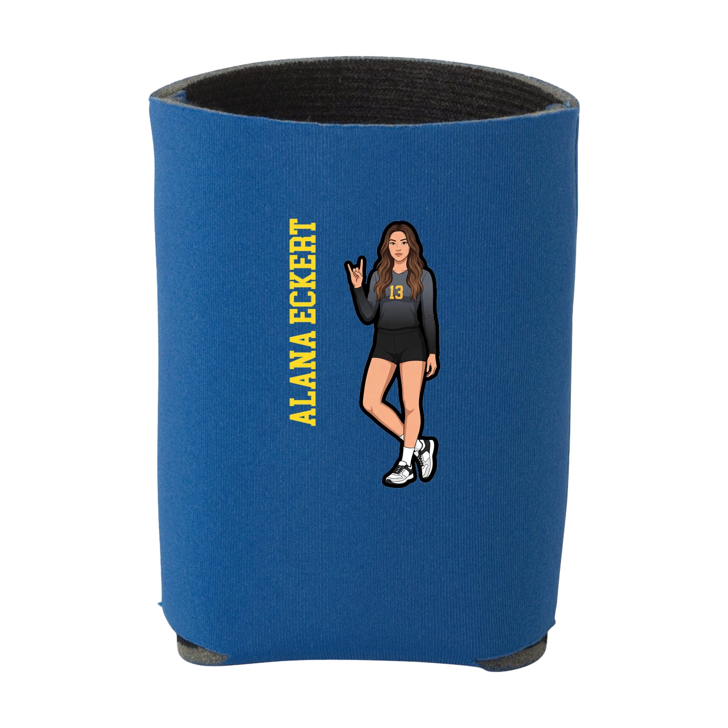 Can Holder — Name Vertical in Royal