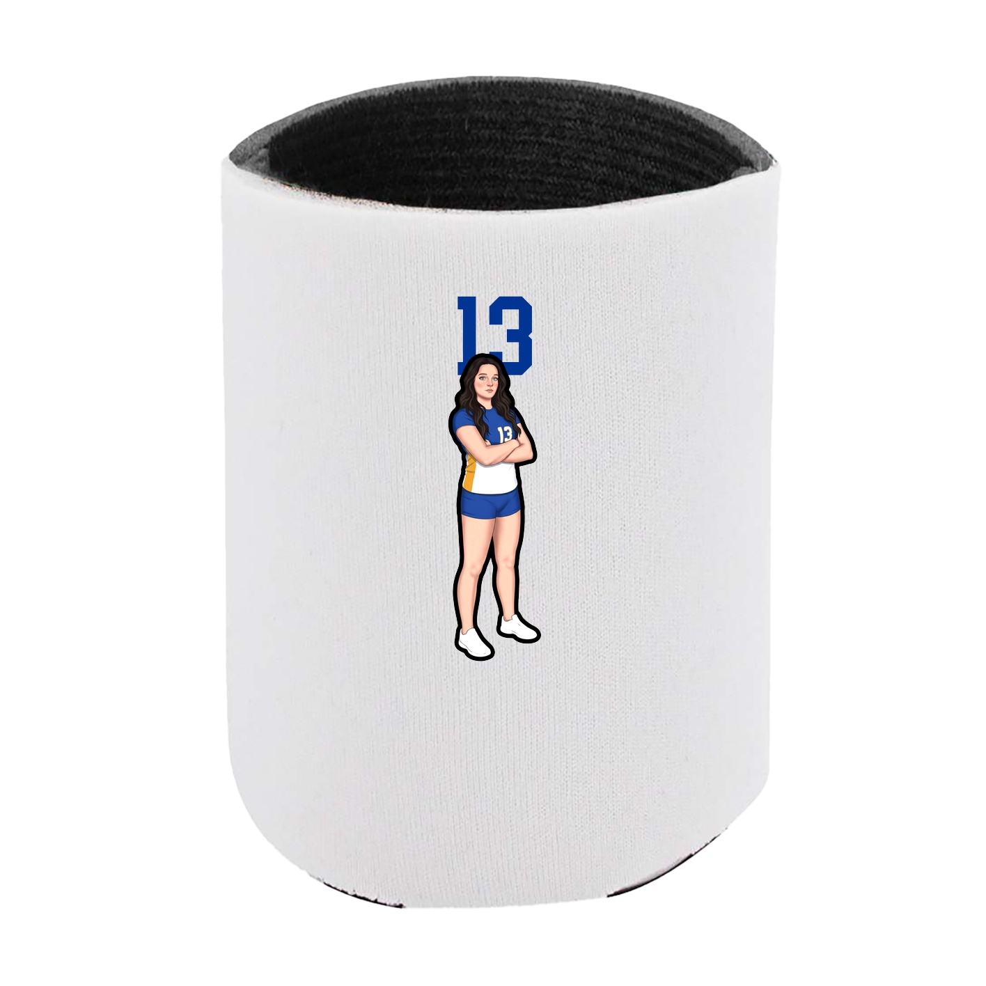Can Holder — Number Top in White