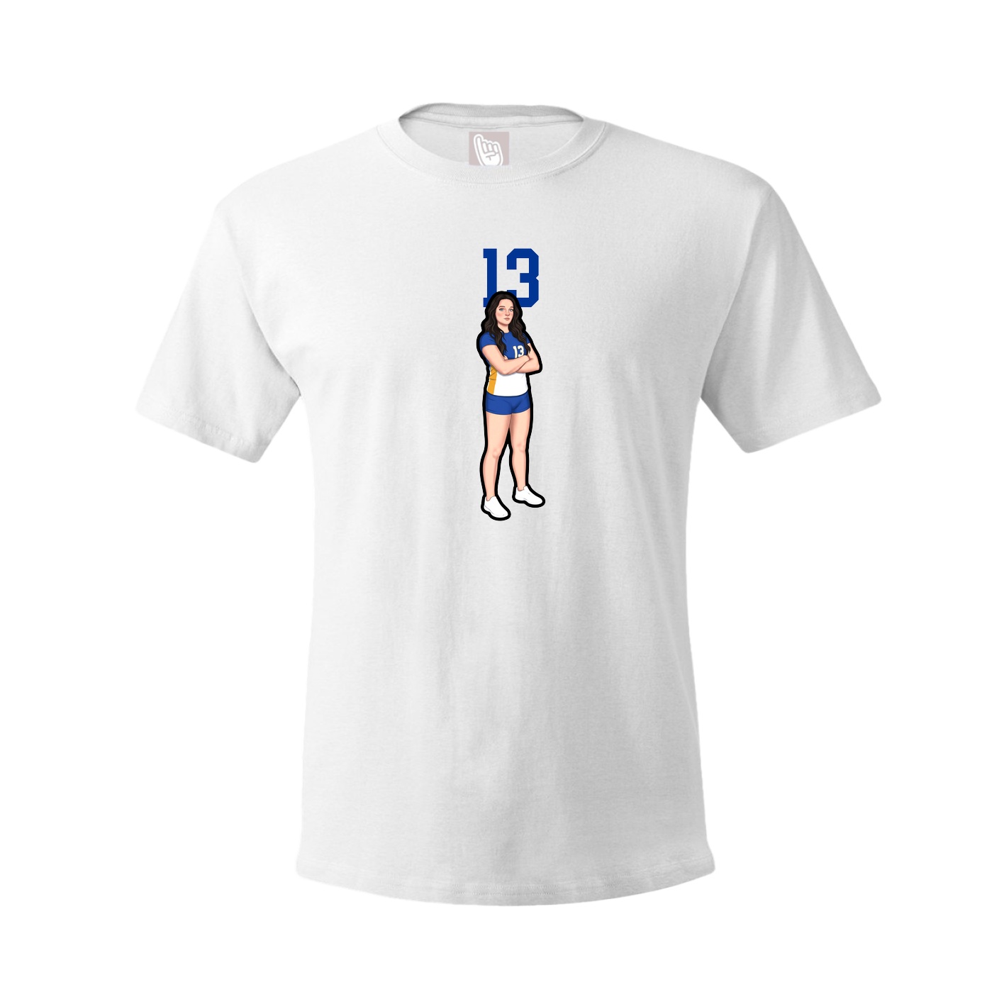 Tee — Number Top in White
