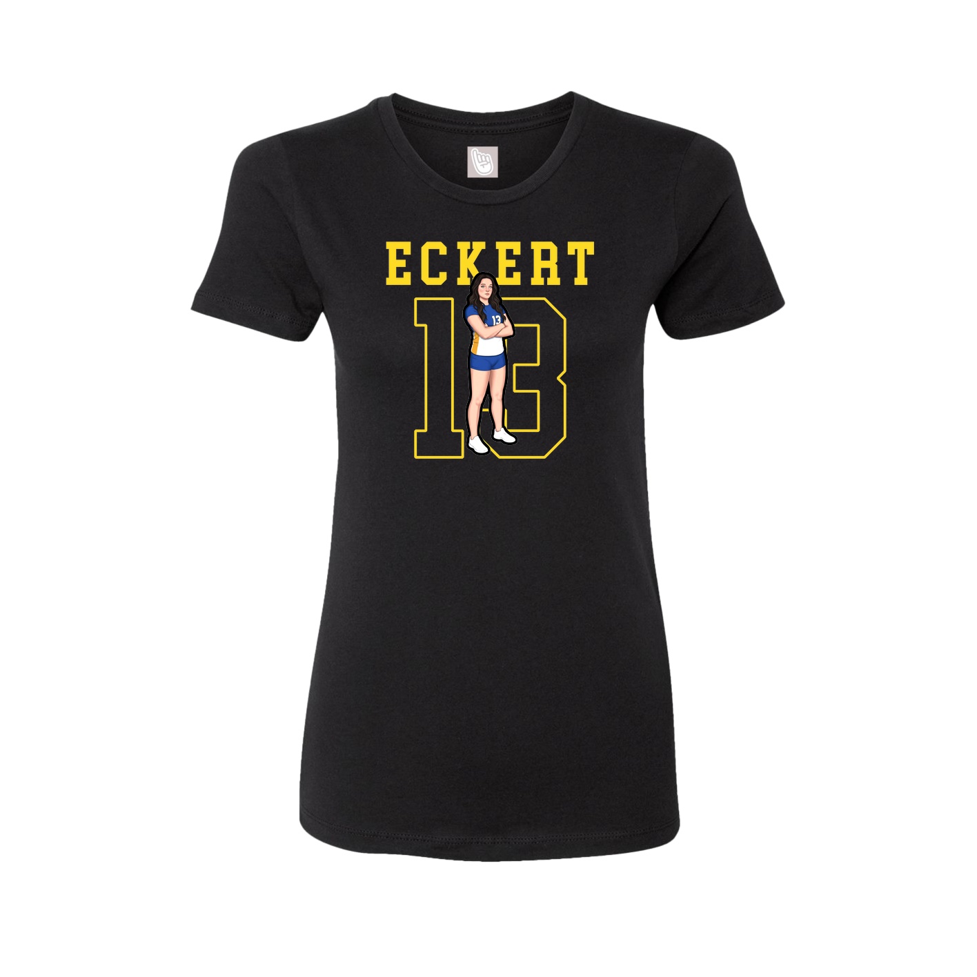 Fitted Women's Tee — Shirsey in Black