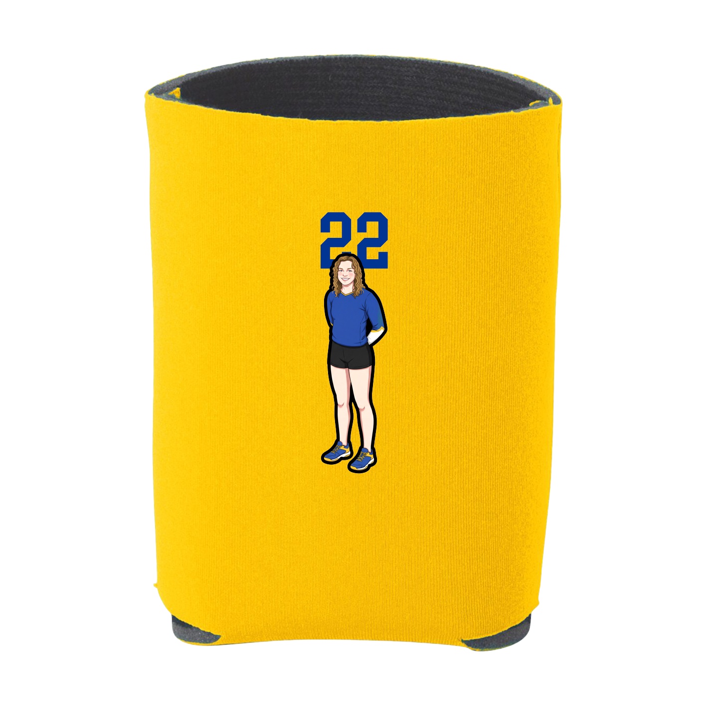 Can Holder — Number Top in Yellow
