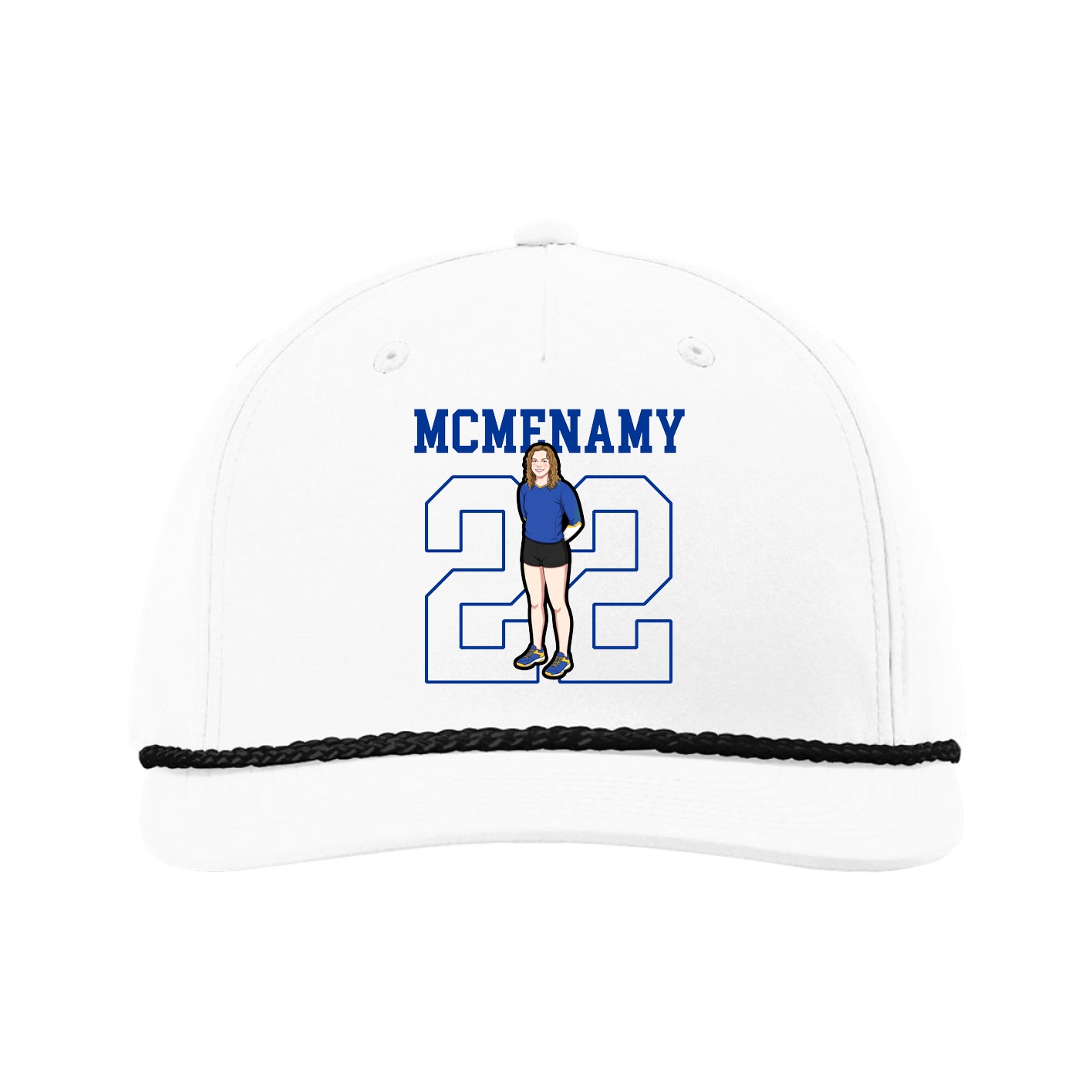 Five-Panel Classic Rope Cap — Shirsey in White