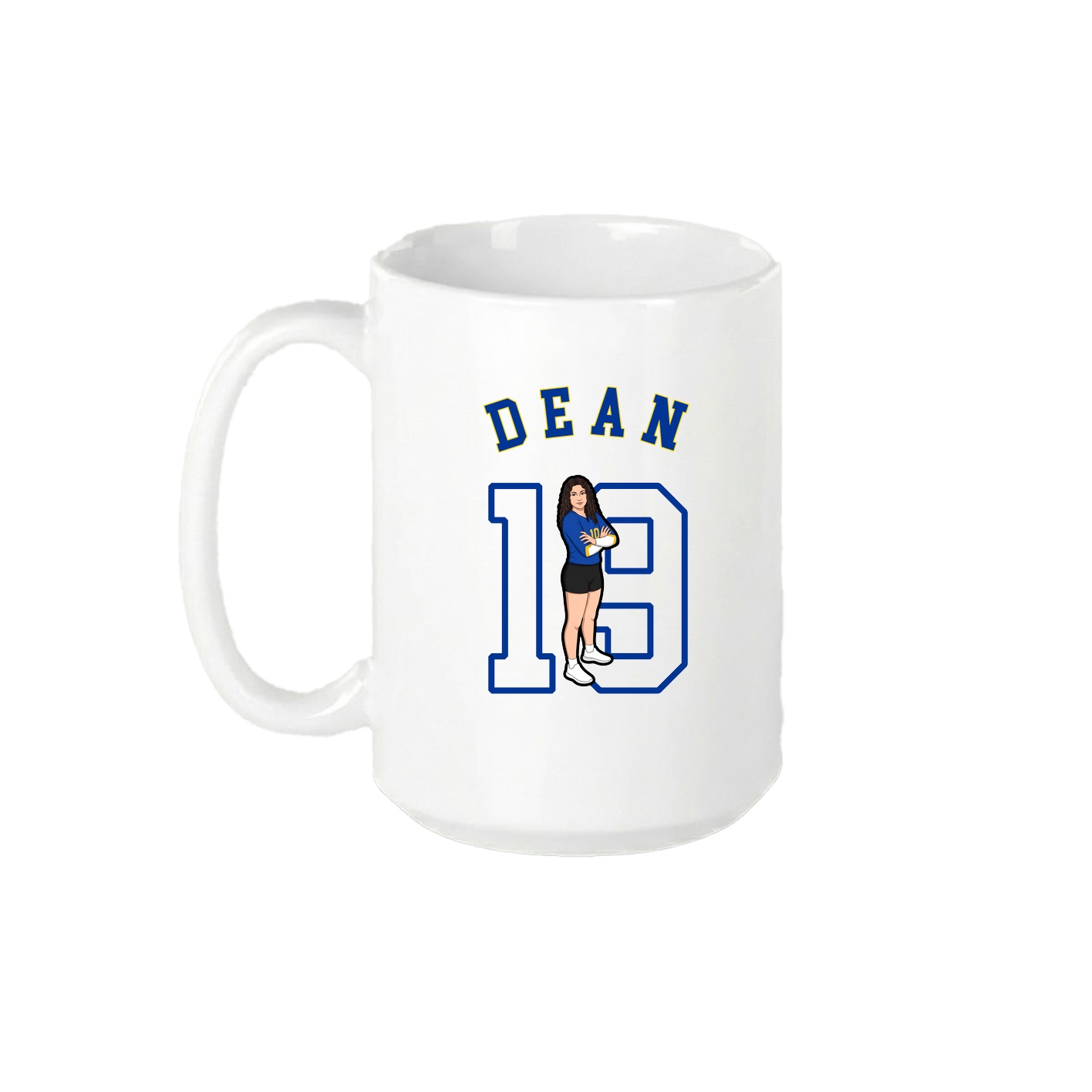 15oz Coffee Mug — Shirsey Arch in White